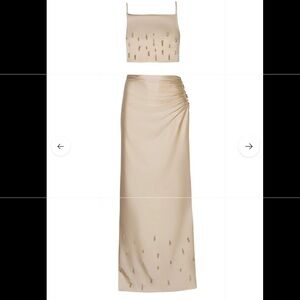 NWT**** Katniss Maxi Skirt and Top in Sand